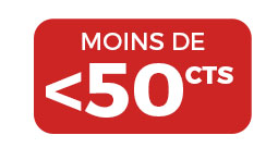 Moins de 0.50 cts