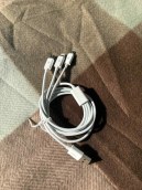 Câble de Charge 3-en-1 - USB-C vers USB-C / Lightning / Micro-USB - 20W Power Delivery - Longueur 1.2m - Blanc