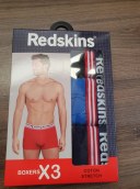 lot de 3 boxers homme redskins 