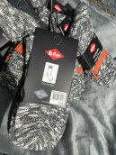 6 paires de CHAUSSETTES COTON BIO LEE COOPER gris orange 39/42