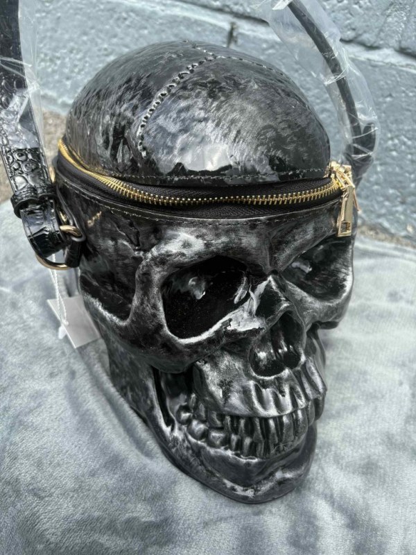 Sac à main à bandoulière en forme de tête de mort 3D pour femme, sac à bandoulière gothique, sac fourre-tout, cadeau de vacances 
