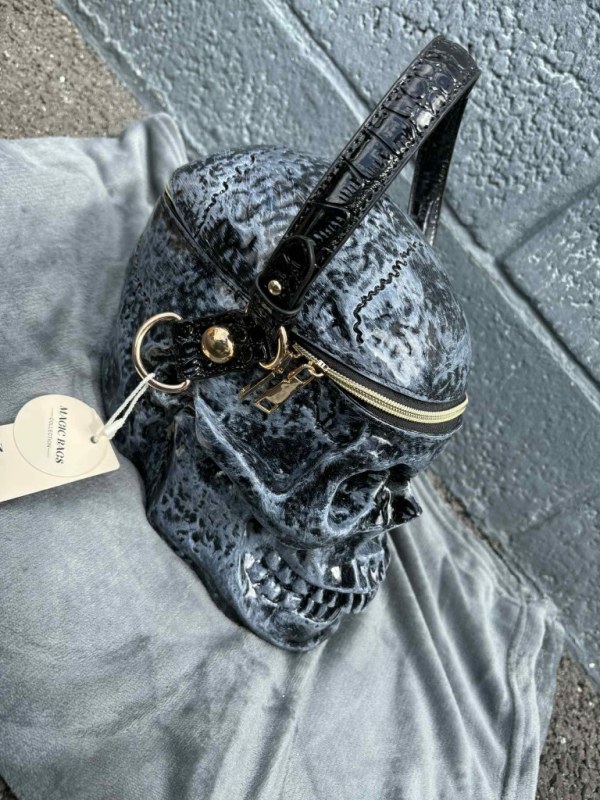 Sac à main à bandoulière en forme de tête de mort 3D pour femme, sac à bandoulière gothique, sac fourre-tout, cadeau de vacances